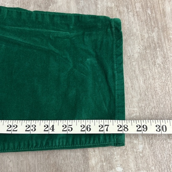 J.Crew Green Velvet Vintage Slim Straight Leg Pants 33 - Picture 9 of 10